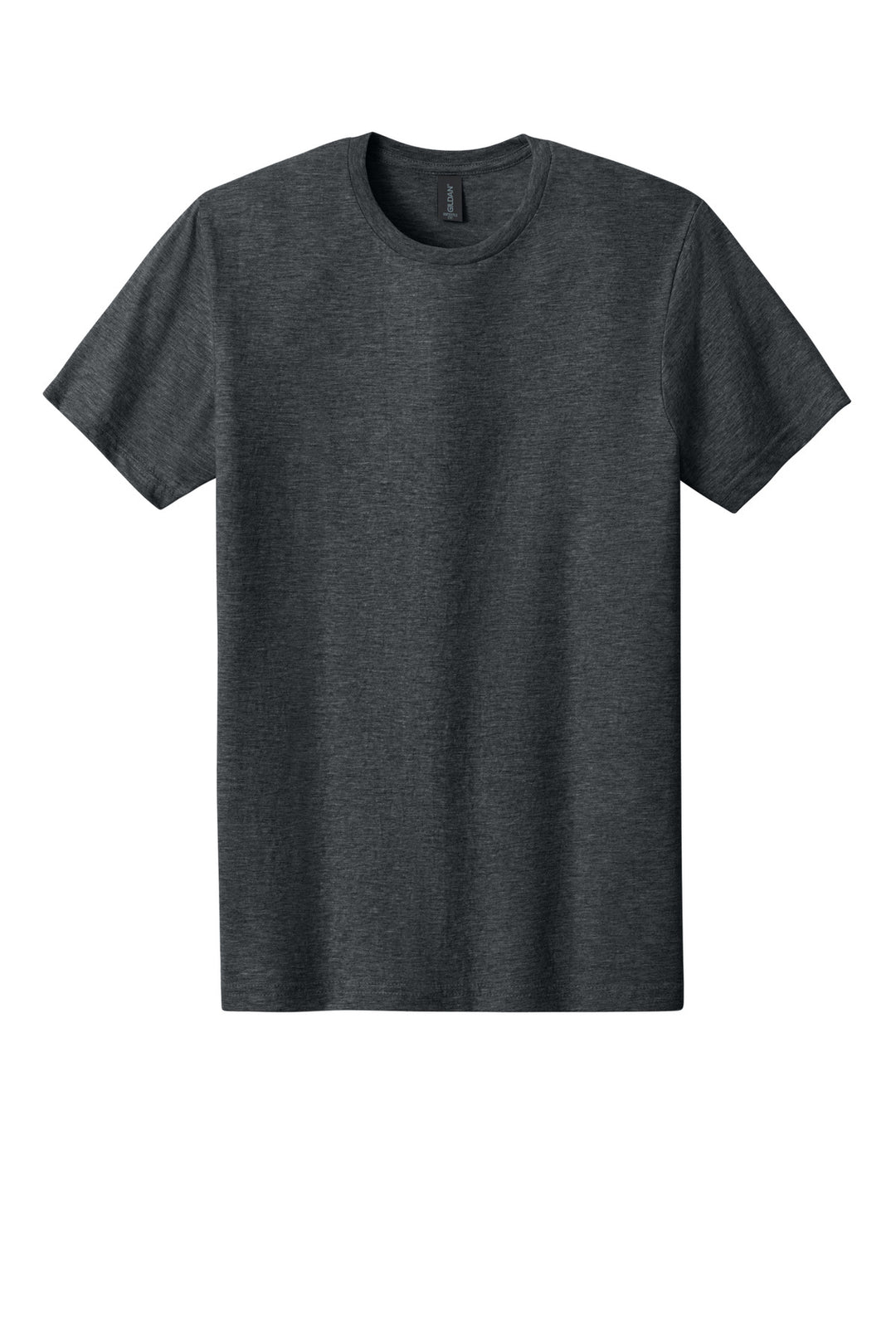 Front View of DarkHthr Gildan Softstyle CVC Tee 64000CVC