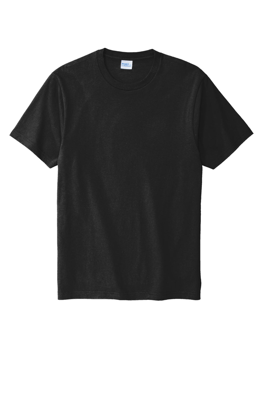 Front View of Deep Black Port & Company Bouncer Tee PC600