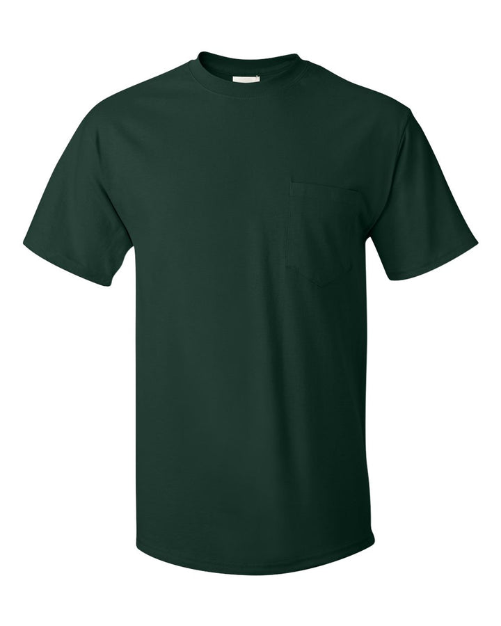 Front View of Deep Forest Authentic Pocket T-Shirt - 5590