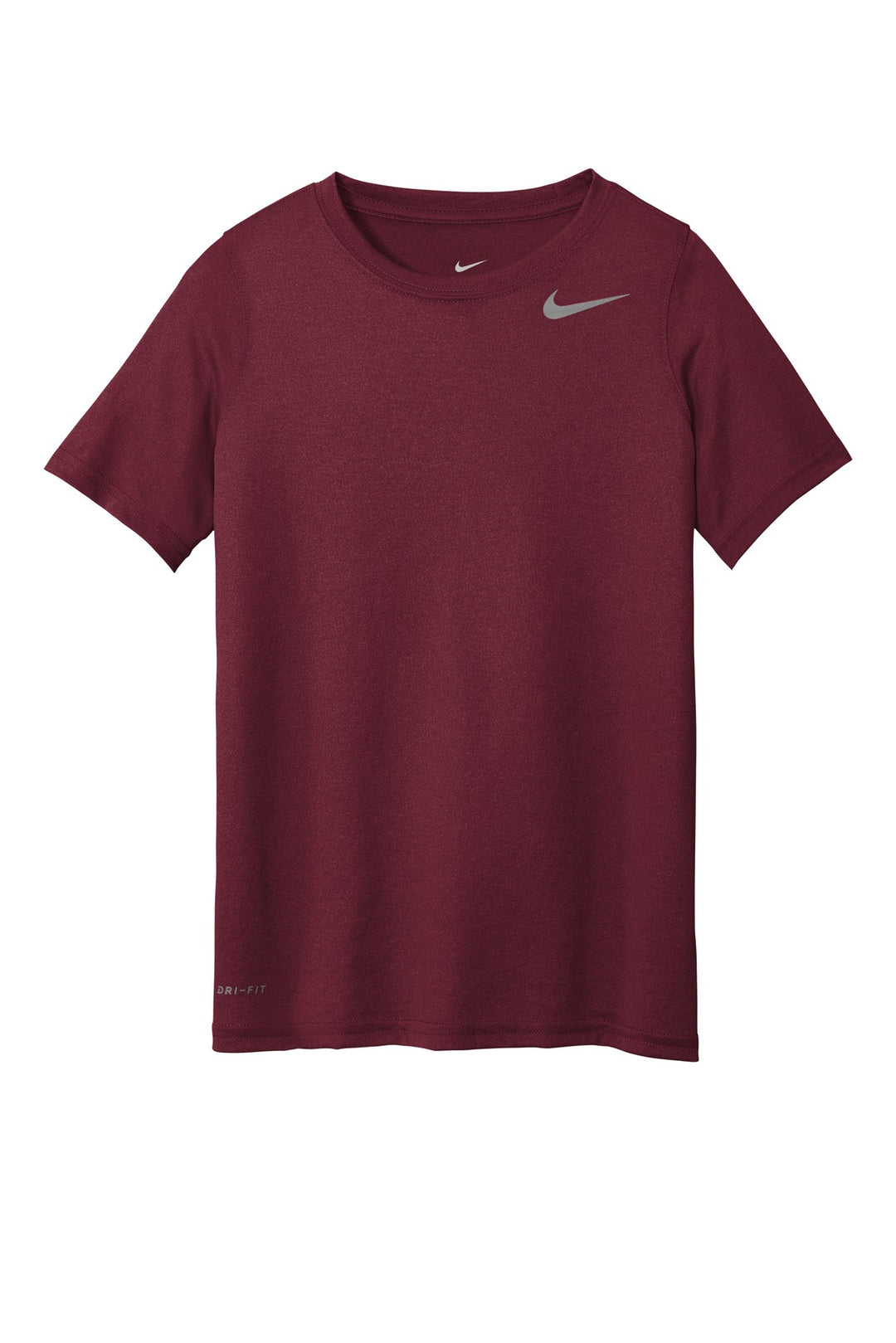 Front View of Deep Maroon Nike Youth Legend Tee 840178