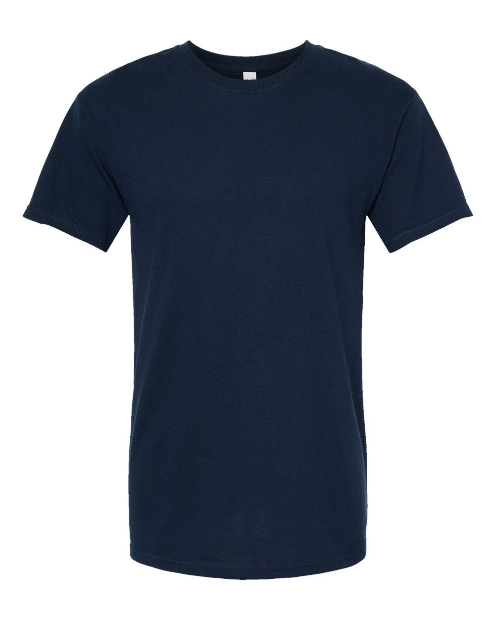 Front View of Deep Navy Gold Soft Touch T-Shirt - 4800
