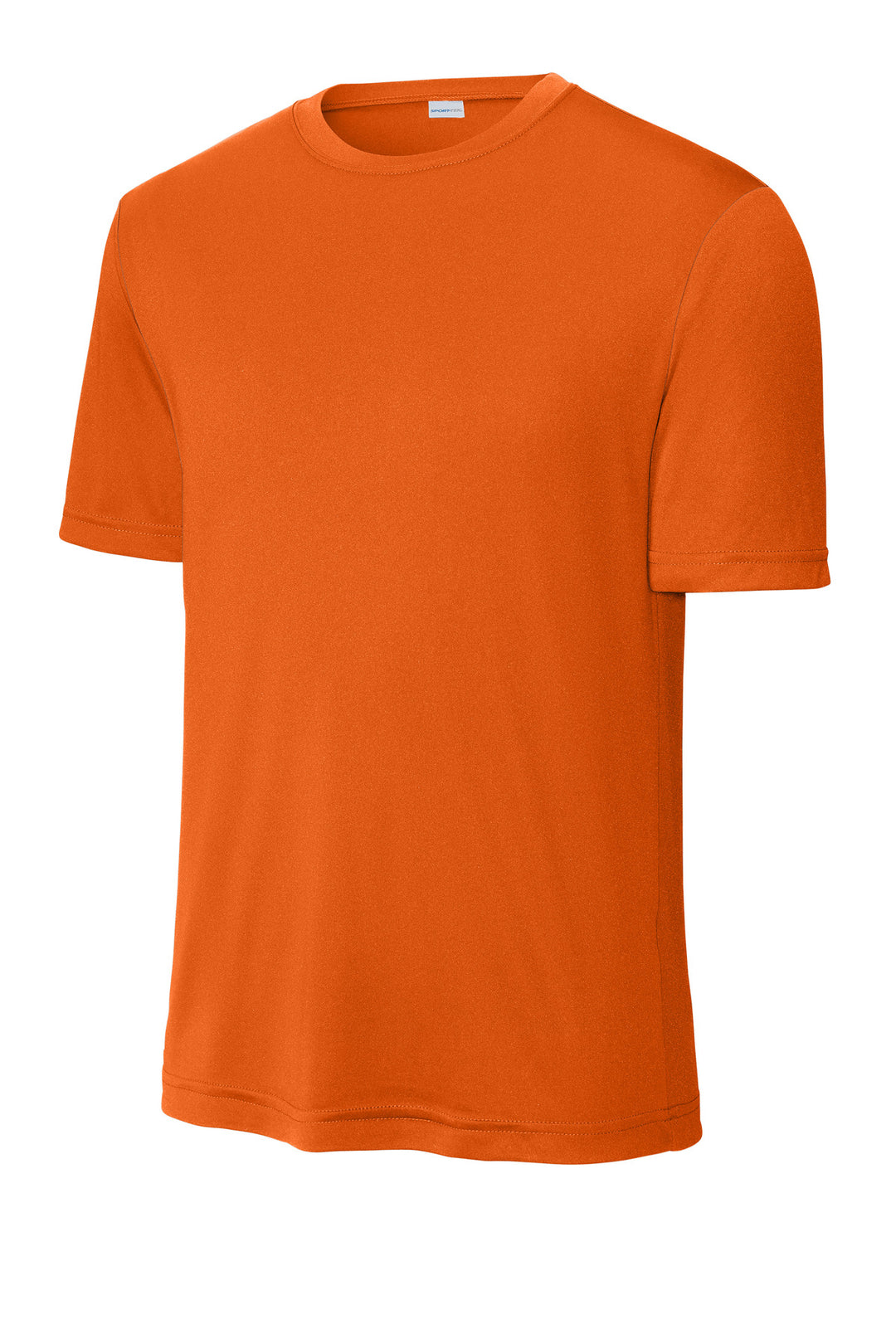 Front View of Deep Orange Sport-Tek PosiCharge Competitor Tee. ST350