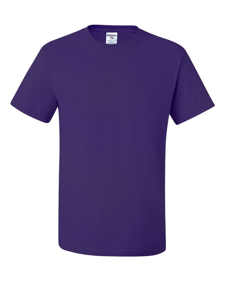 Front View of Deep Purple Dri-Power® 50/50 T-Shirt - 29MR