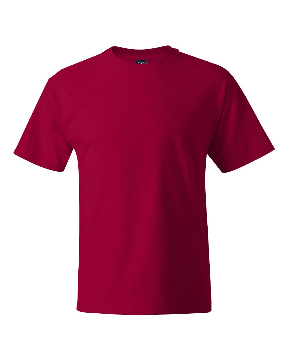 Front View of Deep Red Beefy-T® T-Shirt - 5180
