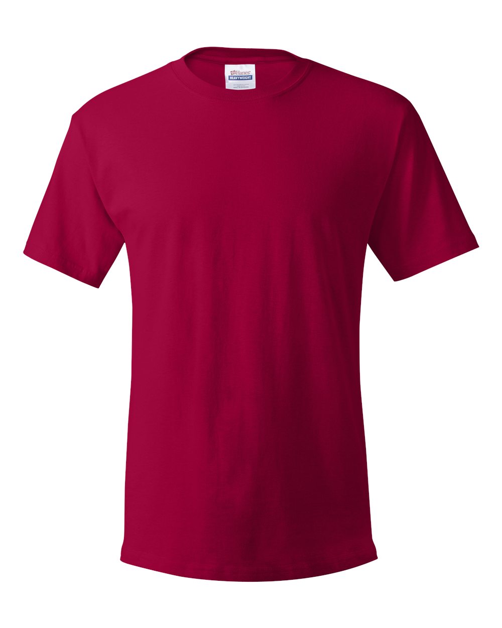 Front View of Deep Red Essential-T T-Shirt - 5280