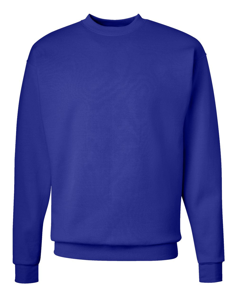 Front View of Deep Royal Ecosmart® Crewneck Sweatshirt - P160