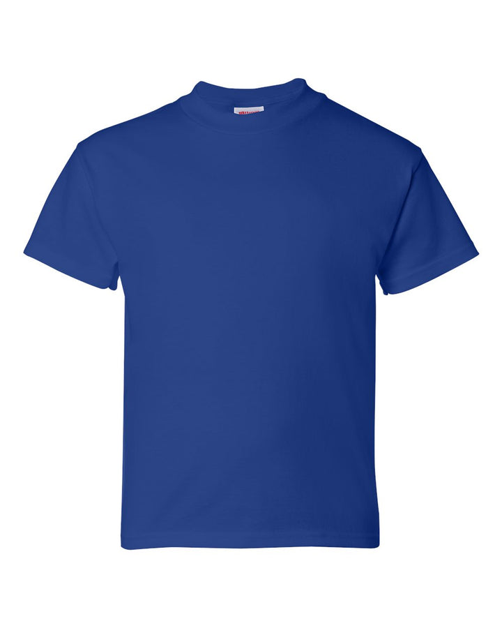 Front View of Deep Royal Essential-T Youth T-Shirt - 5480