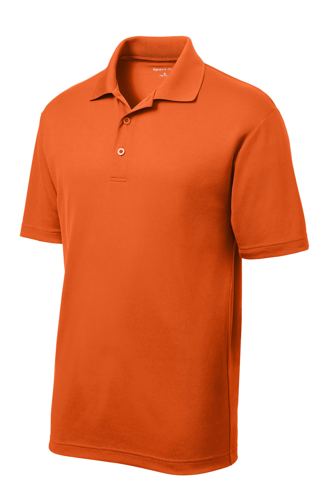 Front View of DeepOrange Sport-Tek PosiCharge RacerMesh Polo. ST640