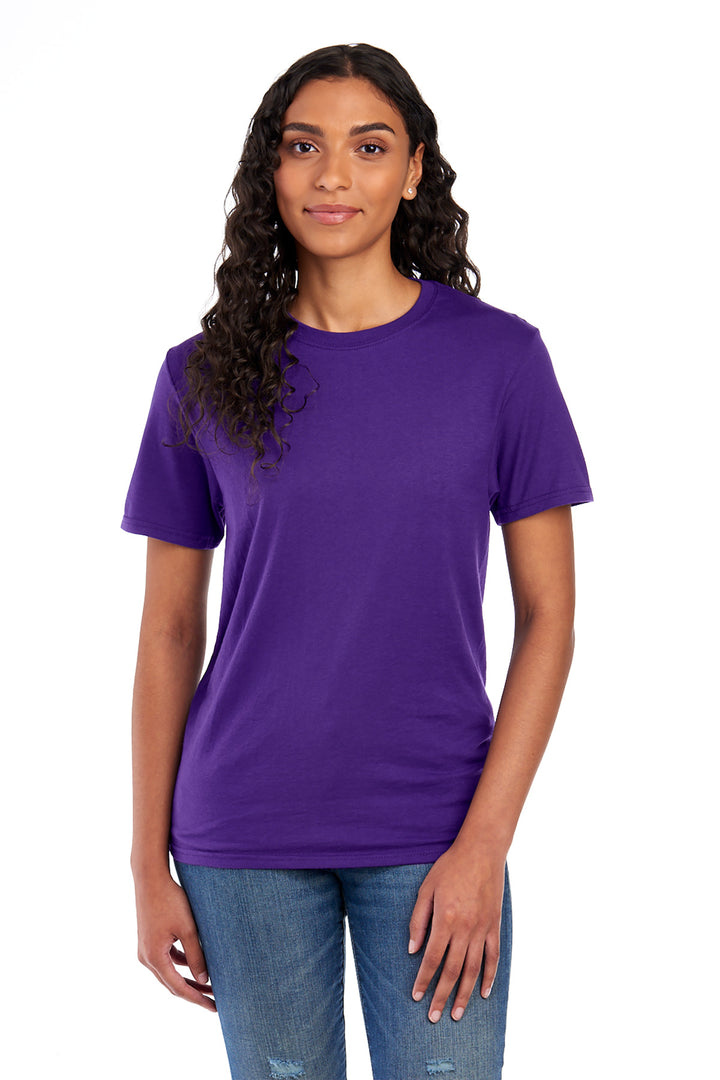 Front View of DeepPurple Jerzees Premium Blend Ring Spun T-Shirt 560M