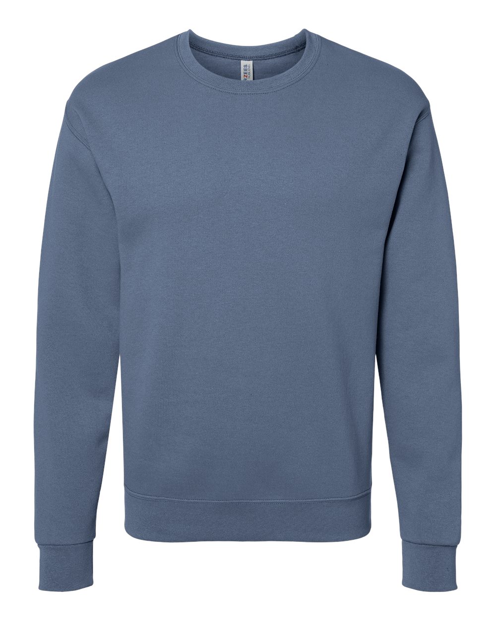 Front View of Denim NuBlend® Crewneck Sweatshirt - 562MR