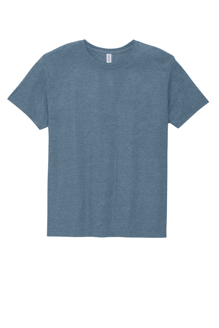 Front View of DenimHthr Jerzees Premium Blend Ring Spun T-Shirt 560M