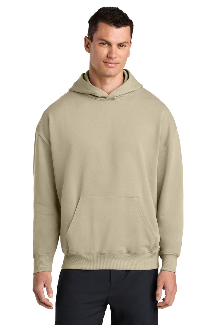 Front View of DesertDust Stanley/Stella Unisex Cooper Dry Hooded Sweatshirt SXU028