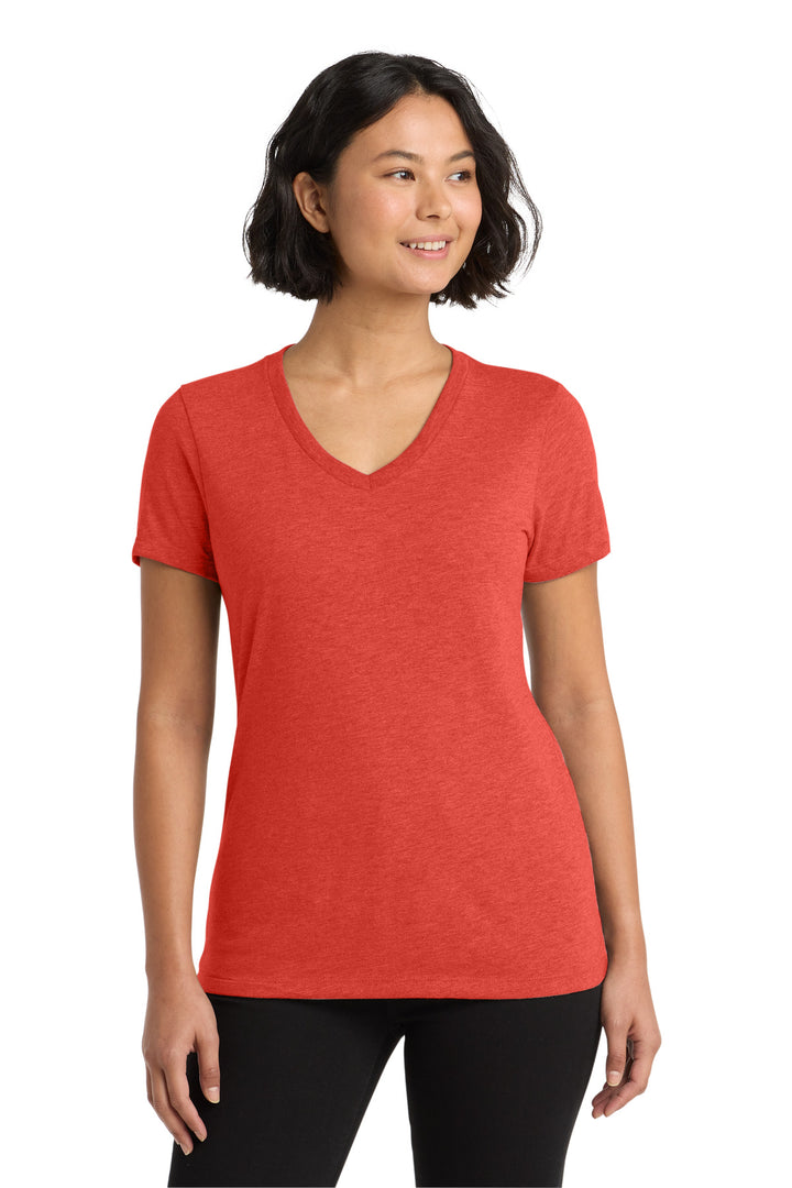 Front View of DesertSun Allmade Women's Tri-Blend V-Neck Tee AL2018