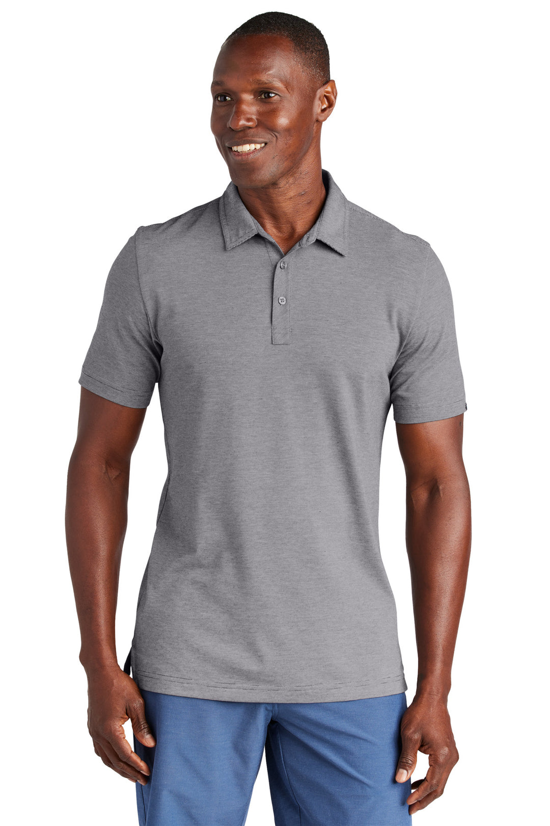Front View of DkGyHthr TravisMathew Sunnyvale Polo TM1MAA369