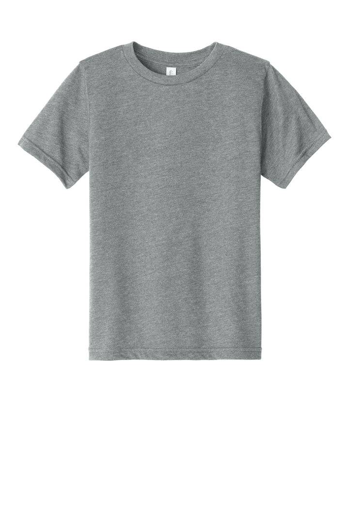 Front View of DkHtGray Next Level Apparel Youth CVC Tee NL3312
