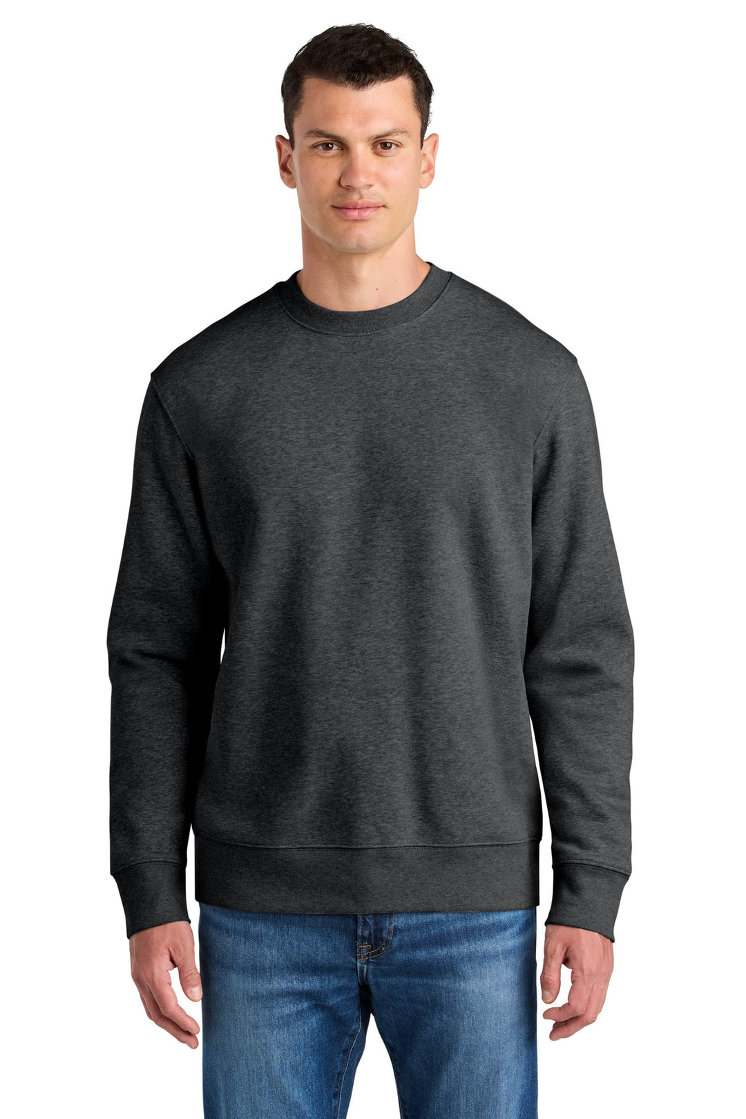 Front View of DkHtGry Stanley/Stella Unisex Changer 2.0 Crewneck Sweatshirt SXU004