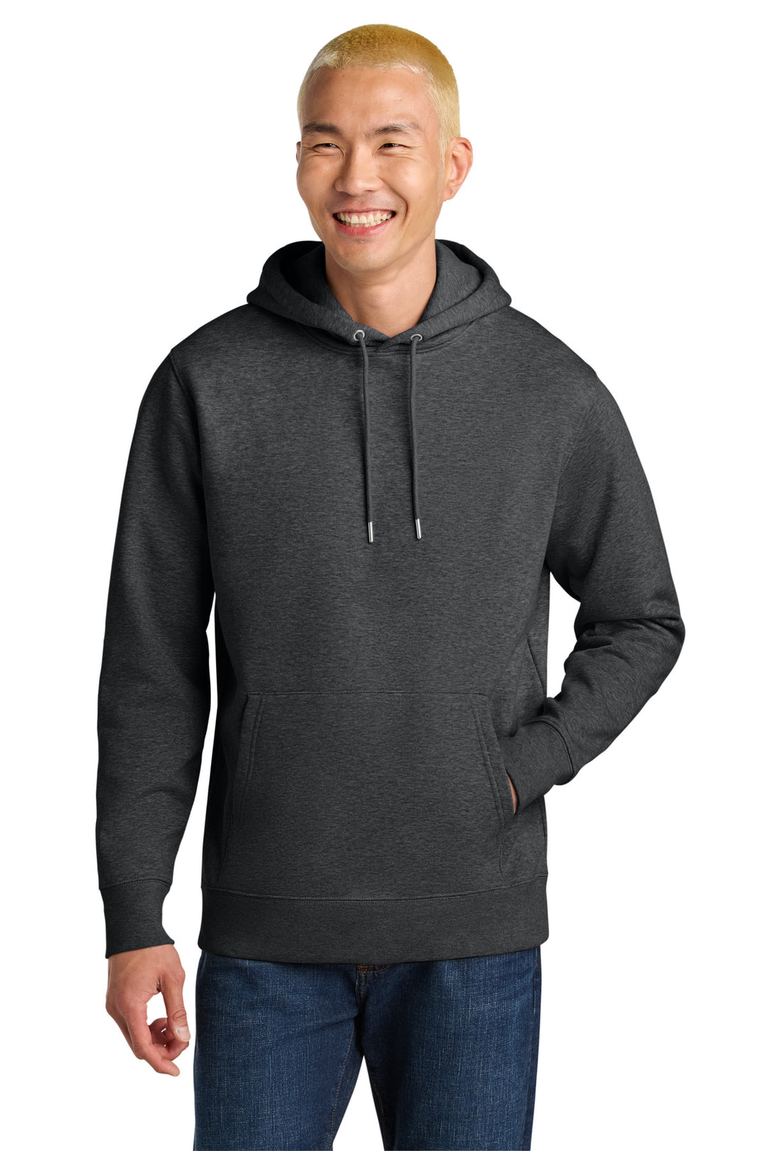 Front View of DkHtGry Stanley/Stella Unisex Cruiser 2.0 Hooded Sweatshirt SXU003