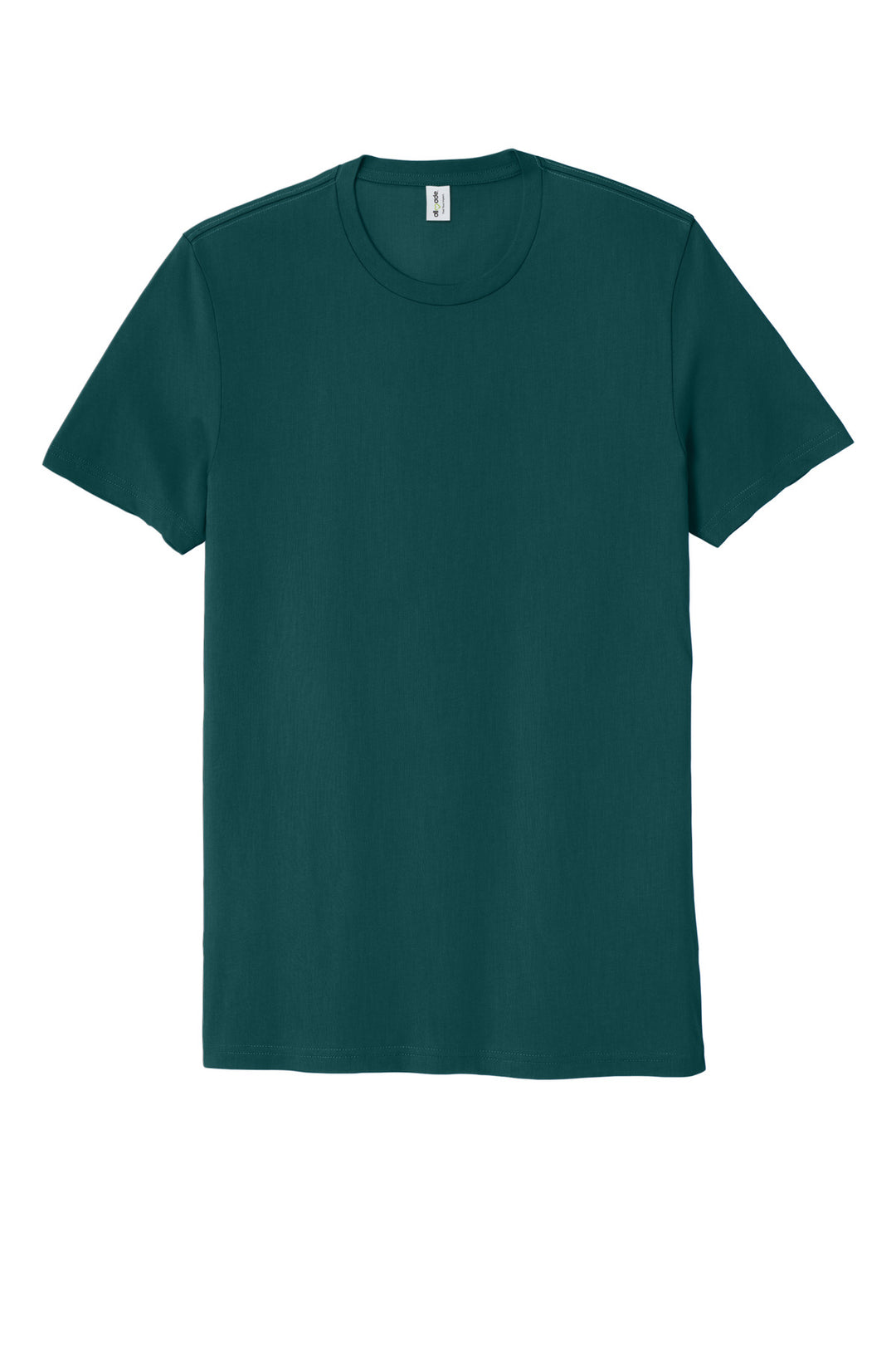 Front View of DpSeaGreen Allmade Unisex Organic Cotton Tee. AL2100