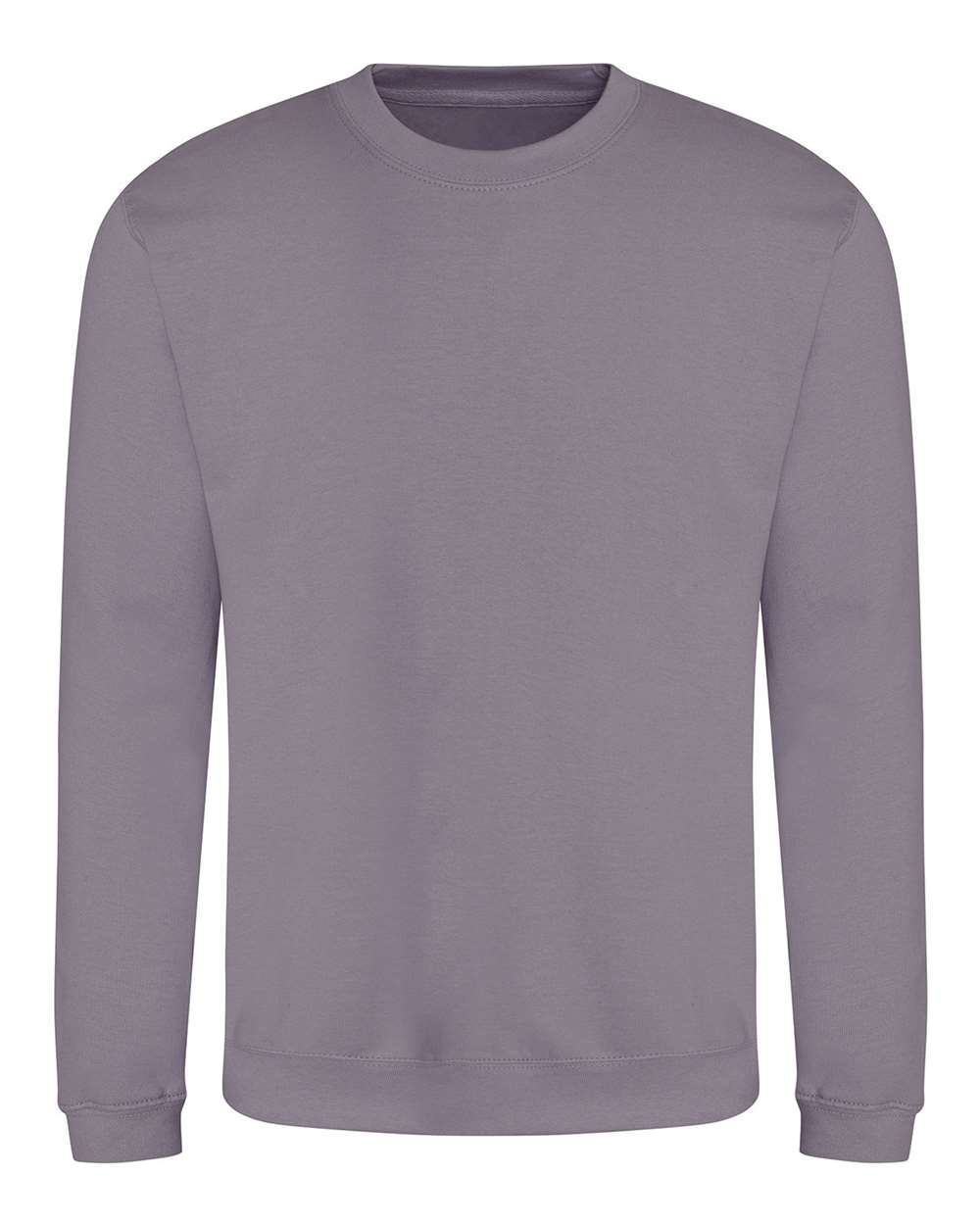 Front View of Dusty Lilac College Crewneck Sweatshirt - JHA030
