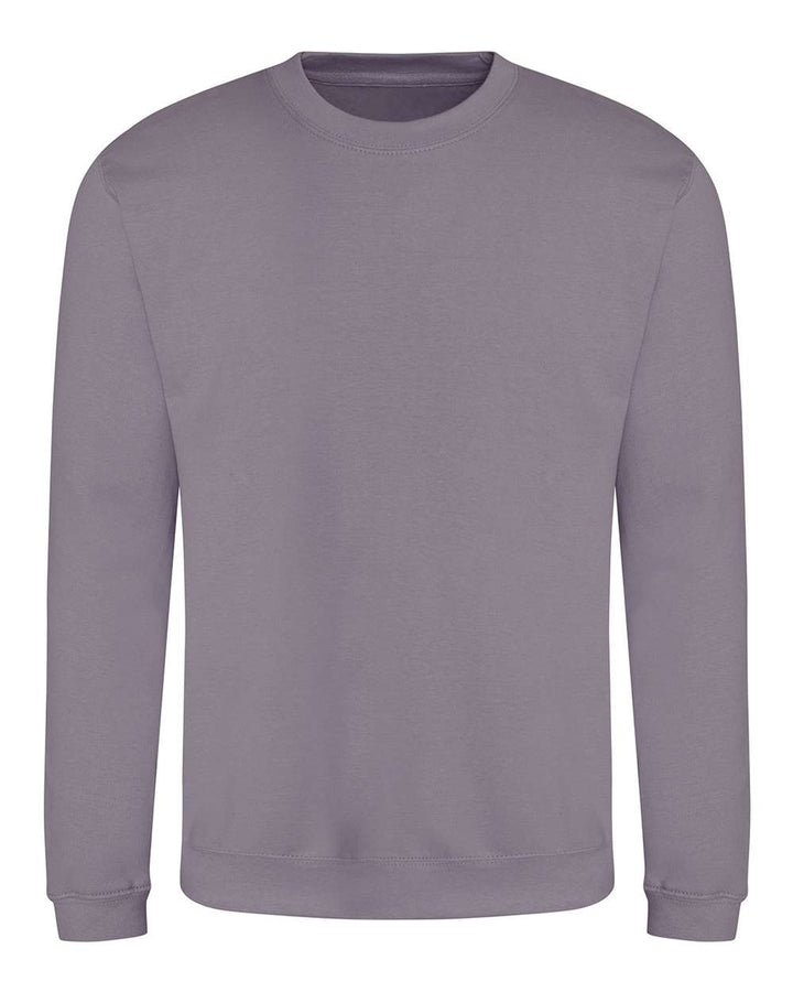Front View of Dusty Lilac College Crewneck Sweatshirt - JHA030