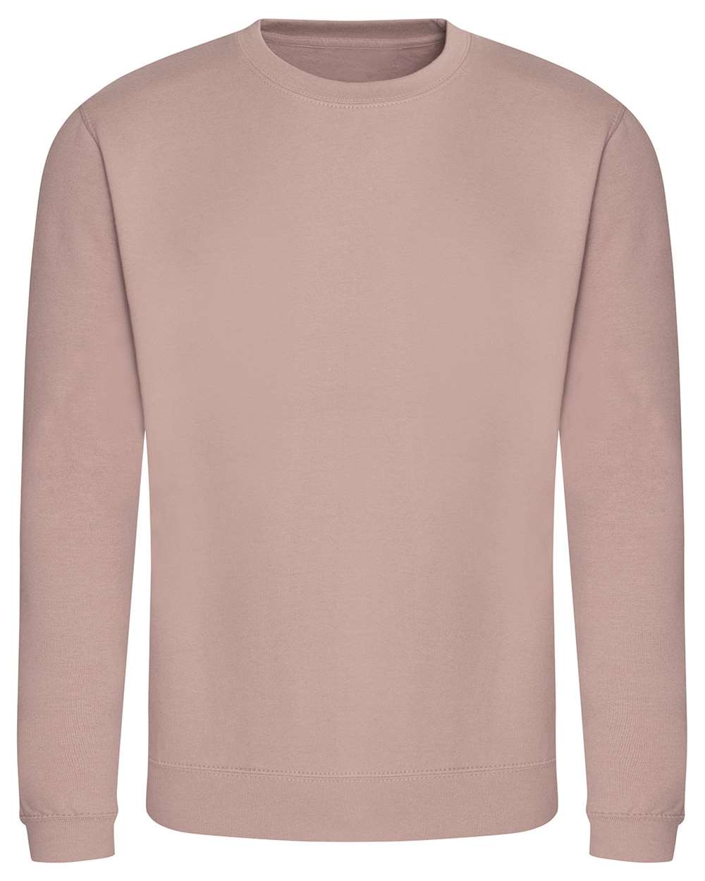 Front View of Dusty Pink College Crewneck Sweatshirt - JHA030