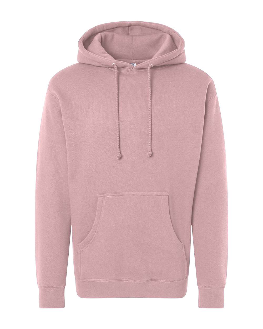 Front View of Dusty Pink Heavyweight Hooded Sweatshirt - IND4000
