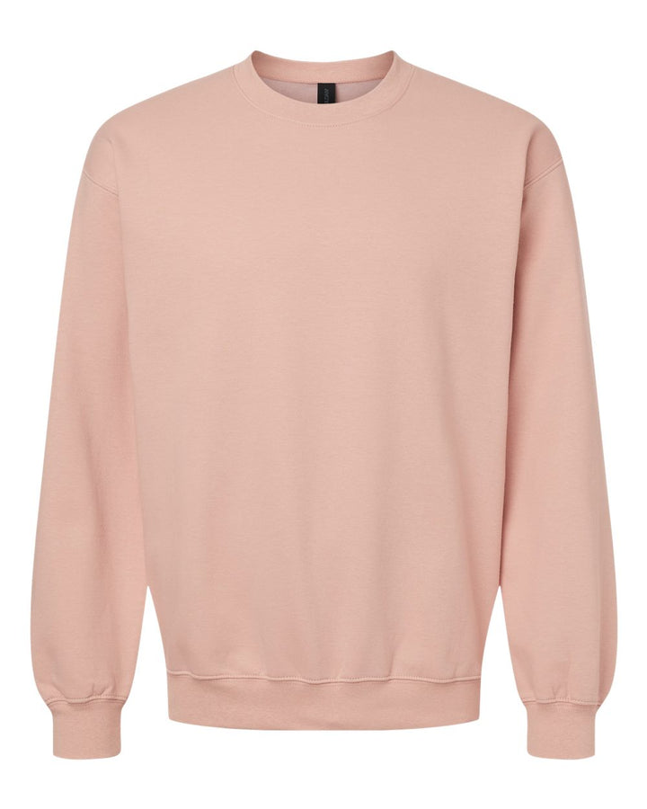 Front View of Dusty Rose Softstyle® Midweight Crewneck Sweatshirt - SF000