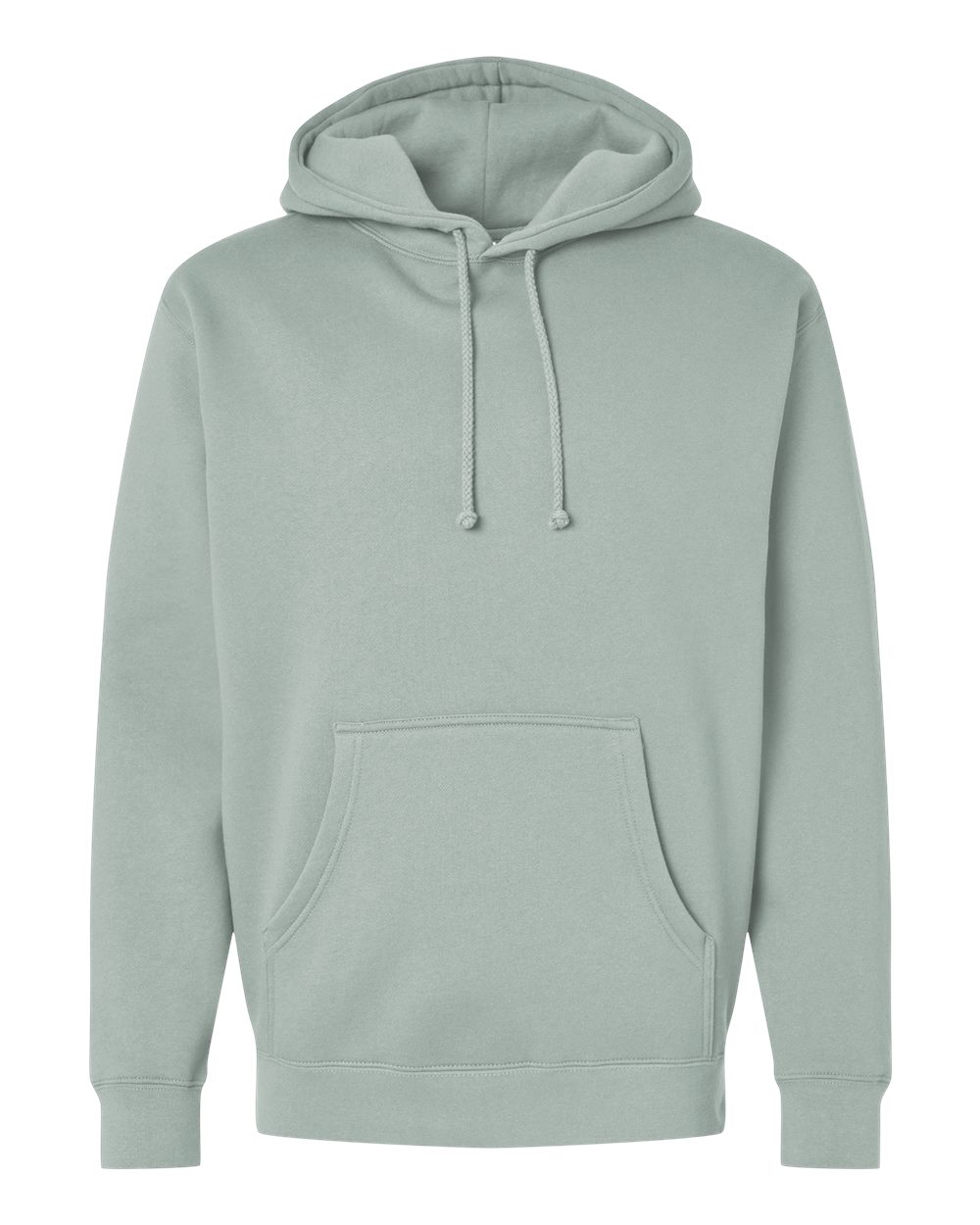 Front View of Dusty Sage Heavyweight Hooded Sweatshirt - IND4000