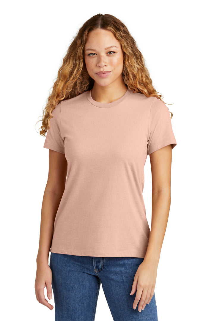 Front View of DustyRose Gildan Softstyle Women's CVC T-Shirt 64001LCVC