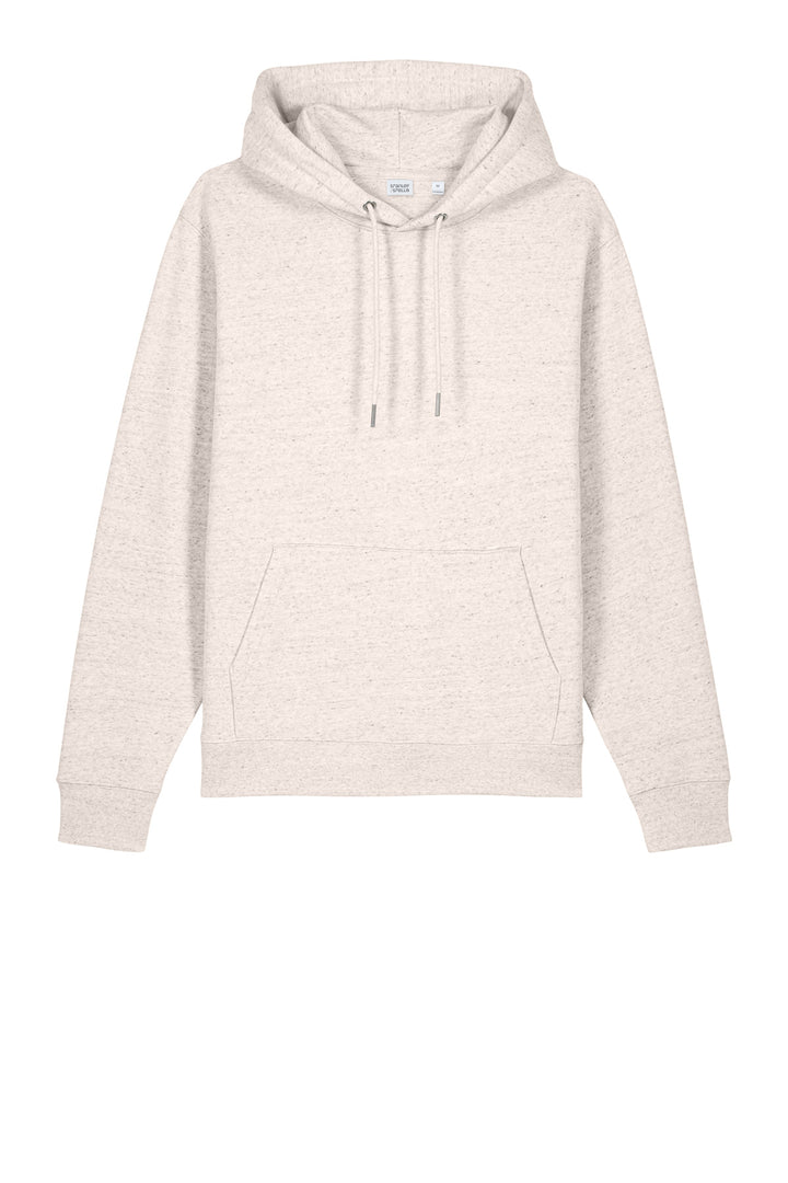 Front View of EcoHeather Stanley/Stella Unisex Cruiser 2.0 Hooded Sweatshirt SXU003