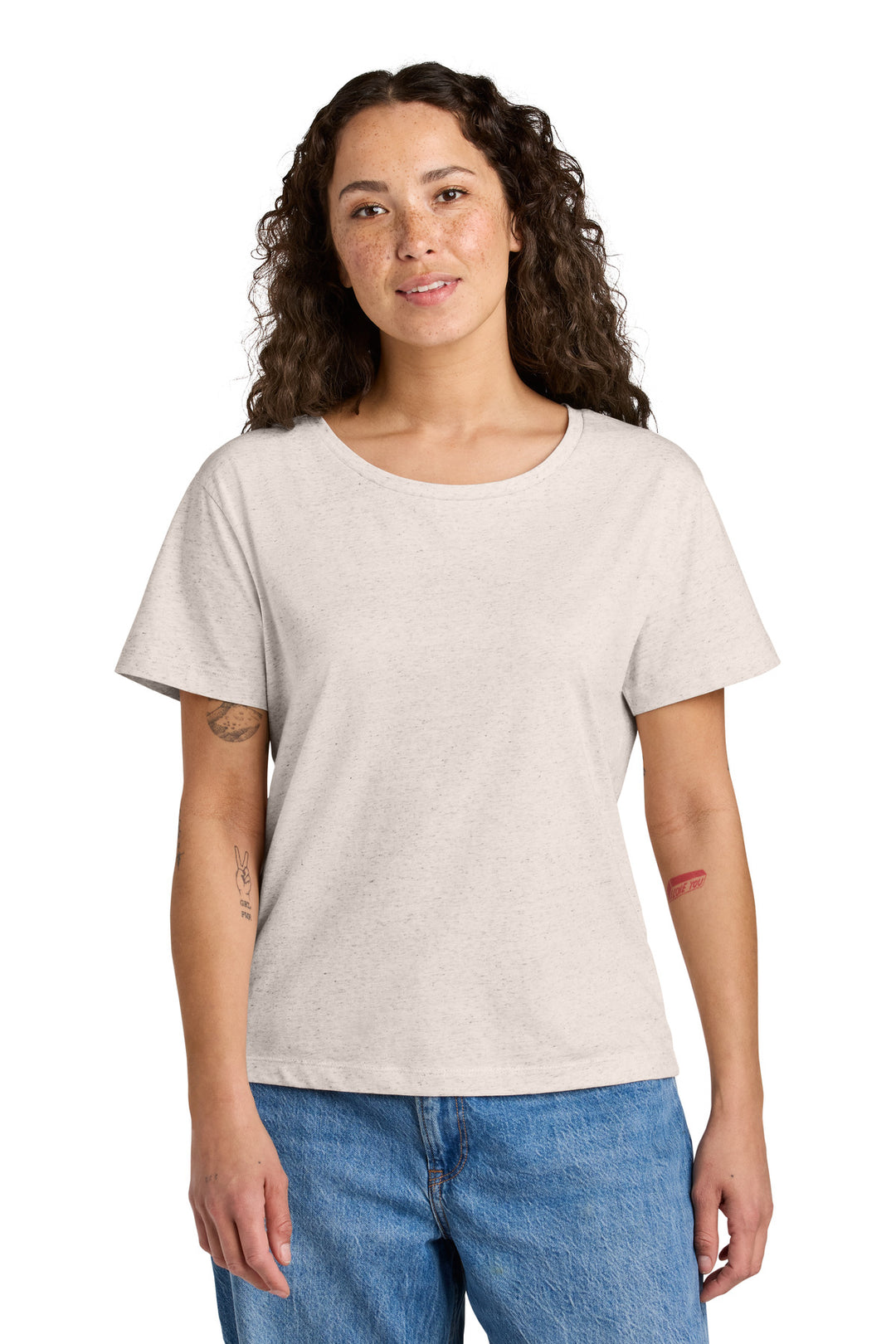 Front View of EcoHeather Stanley/Stella Women's Stella Serena Scoop Neck Tee SXW008