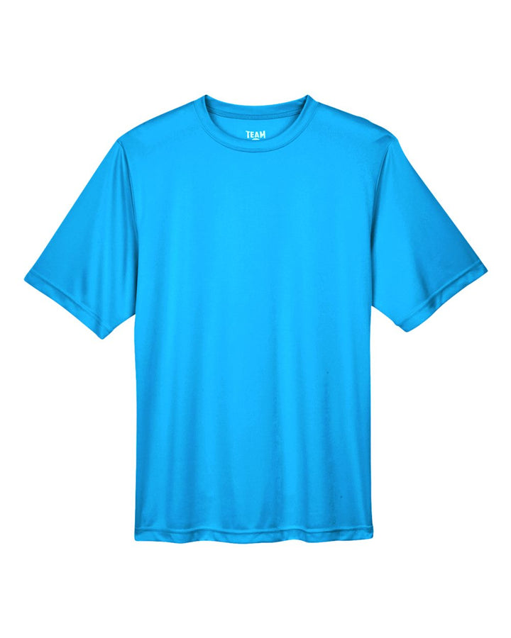Front View of Electric Blue Men's Zone Performance T-Shirt - TT11