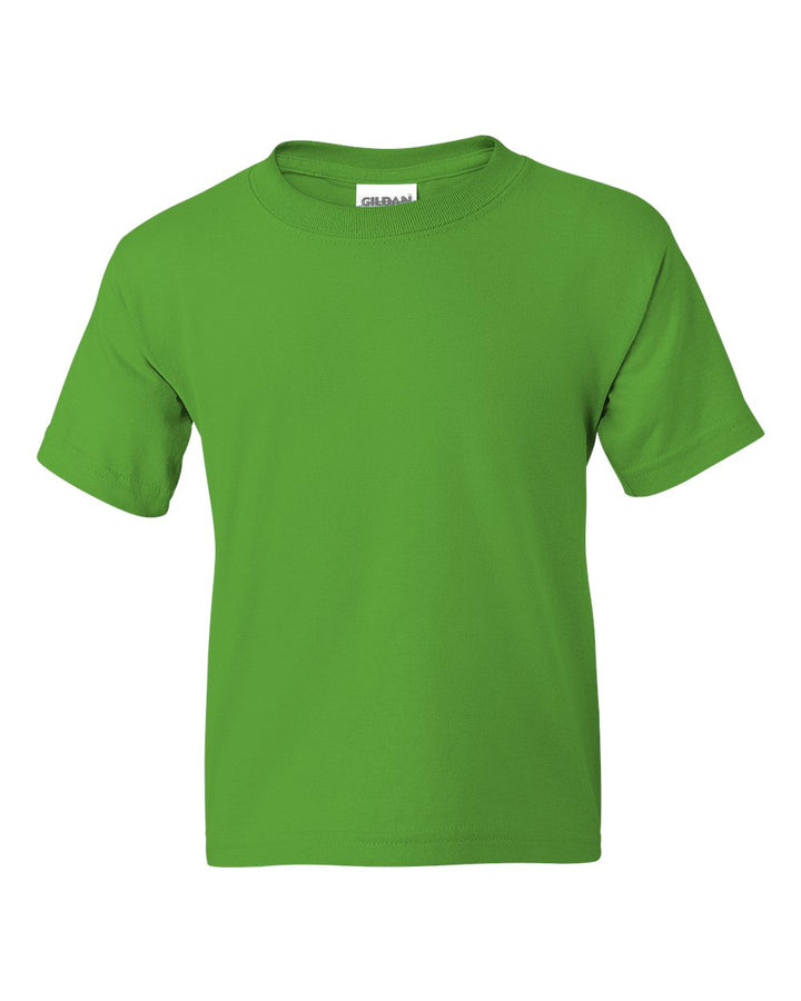 Front View of Electric Green DryBlend® Youth T-Shirt - 8000B