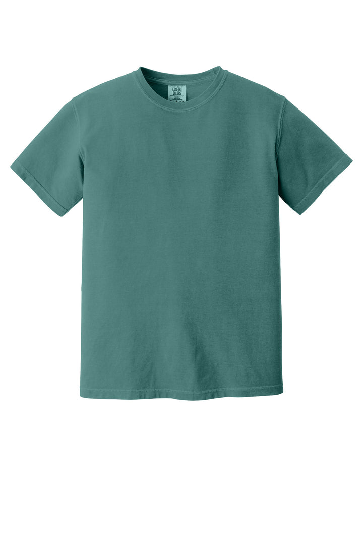 Front View of Emerald COMFORT COLORS Heavyweight Ring Spun Tee. 1717