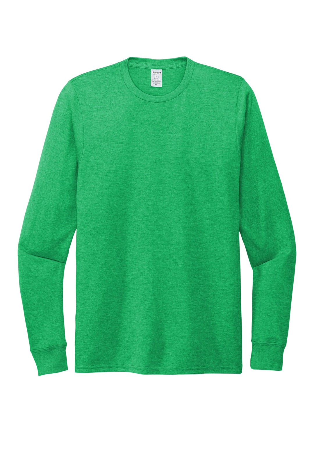 Front View of Enviro Green Allmade Unisex Tri-Blend Long Sleeve Tee AL6004