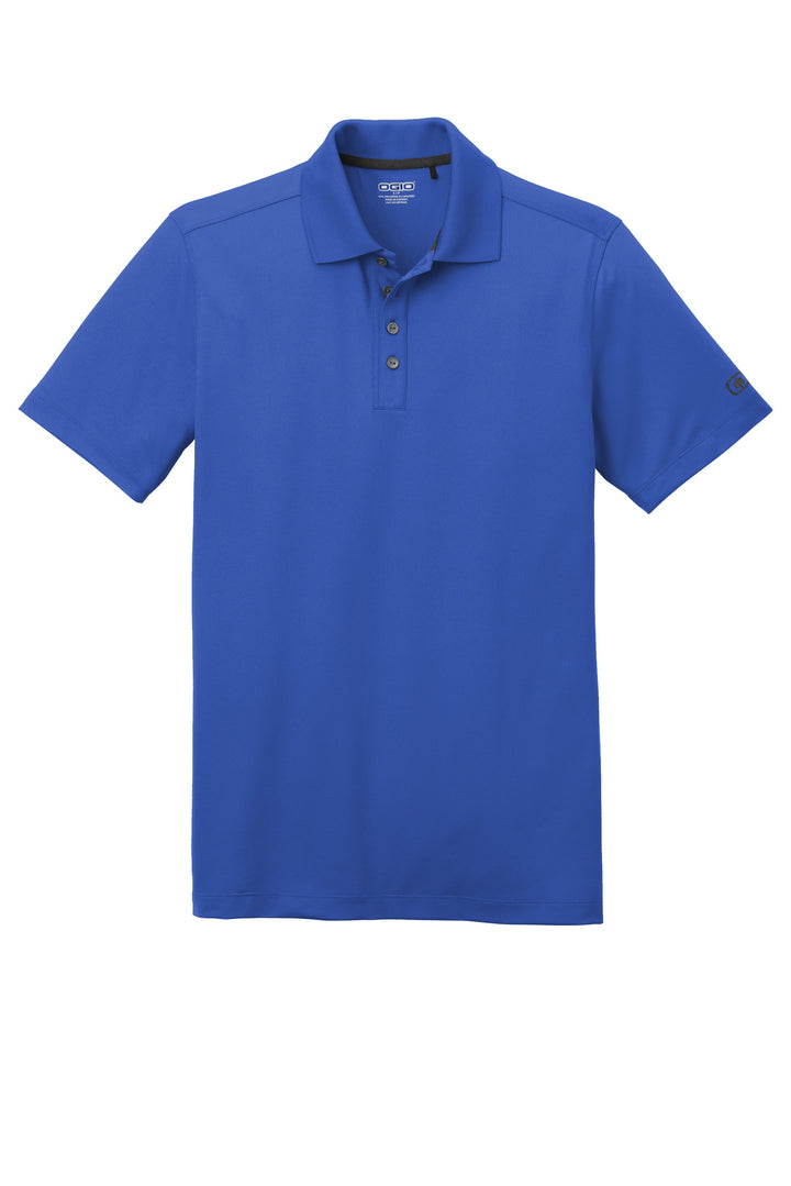 Front View of Enzyme Blue OGIO Metro Polo. OG130