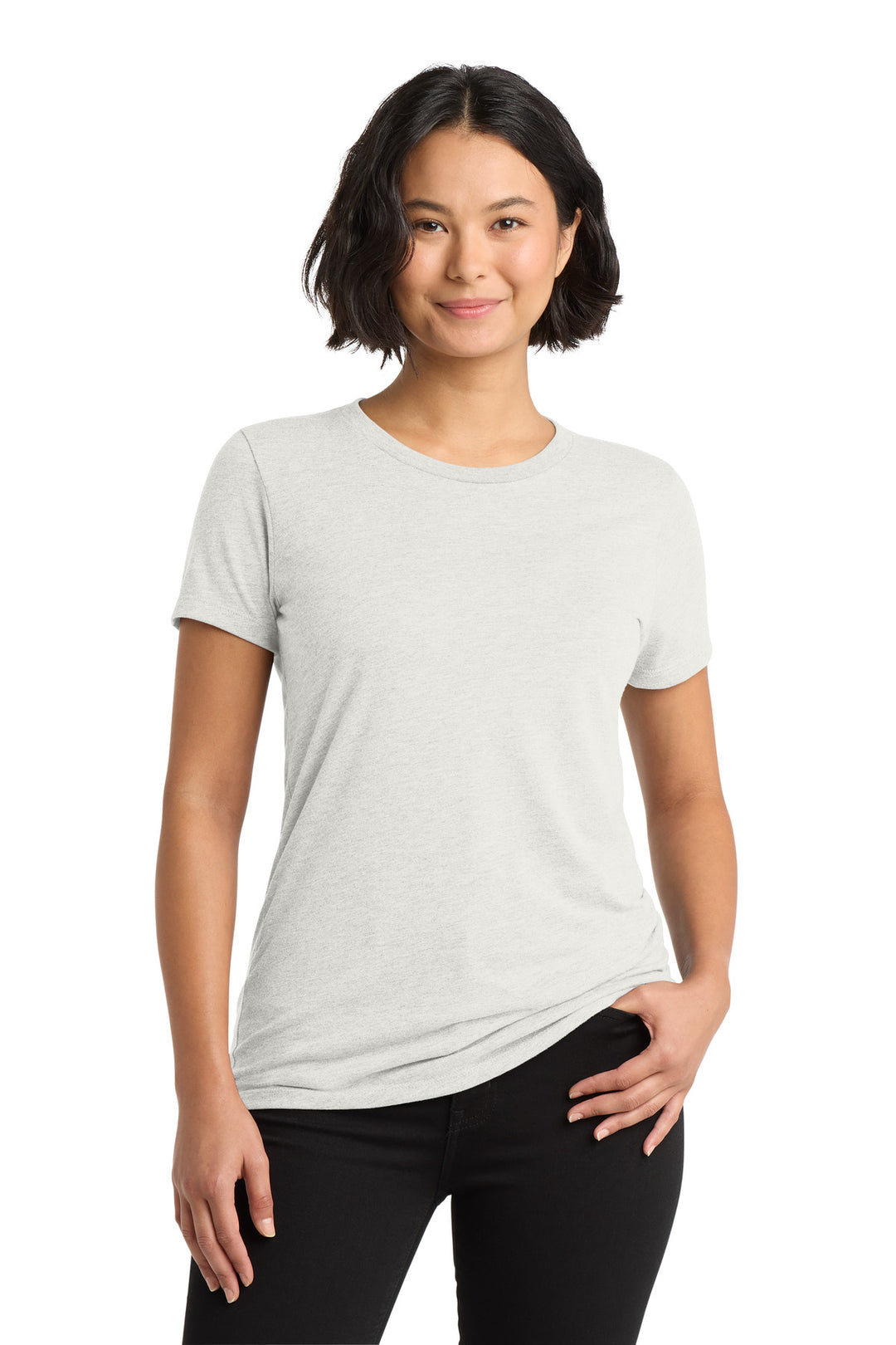 Front View of Fairly White Allmade Women's Tri-Blend Tee AL2008