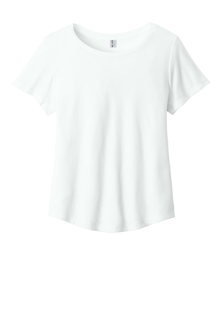 Front View of FairlyWht Allmade Women's Relaxed Tri-Blend Scoop Neck Tee AL2015