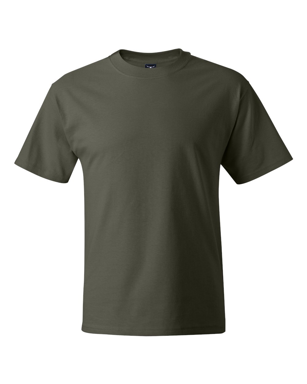 Front View of Fatigue Green Beefy-T® T-Shirt - 5180