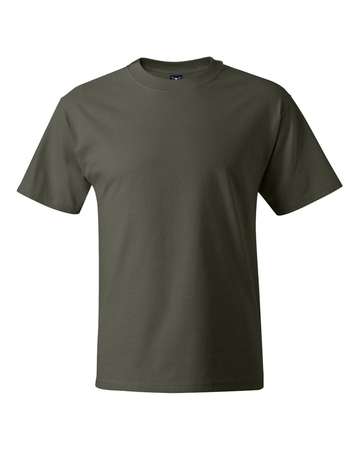 Front View of Fatigue Green Beefy-T® T-Shirt - 5180