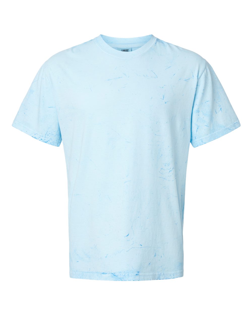 Front View of Fiji Blue Colorblast™ Heavyweight T-Shirt - 1745