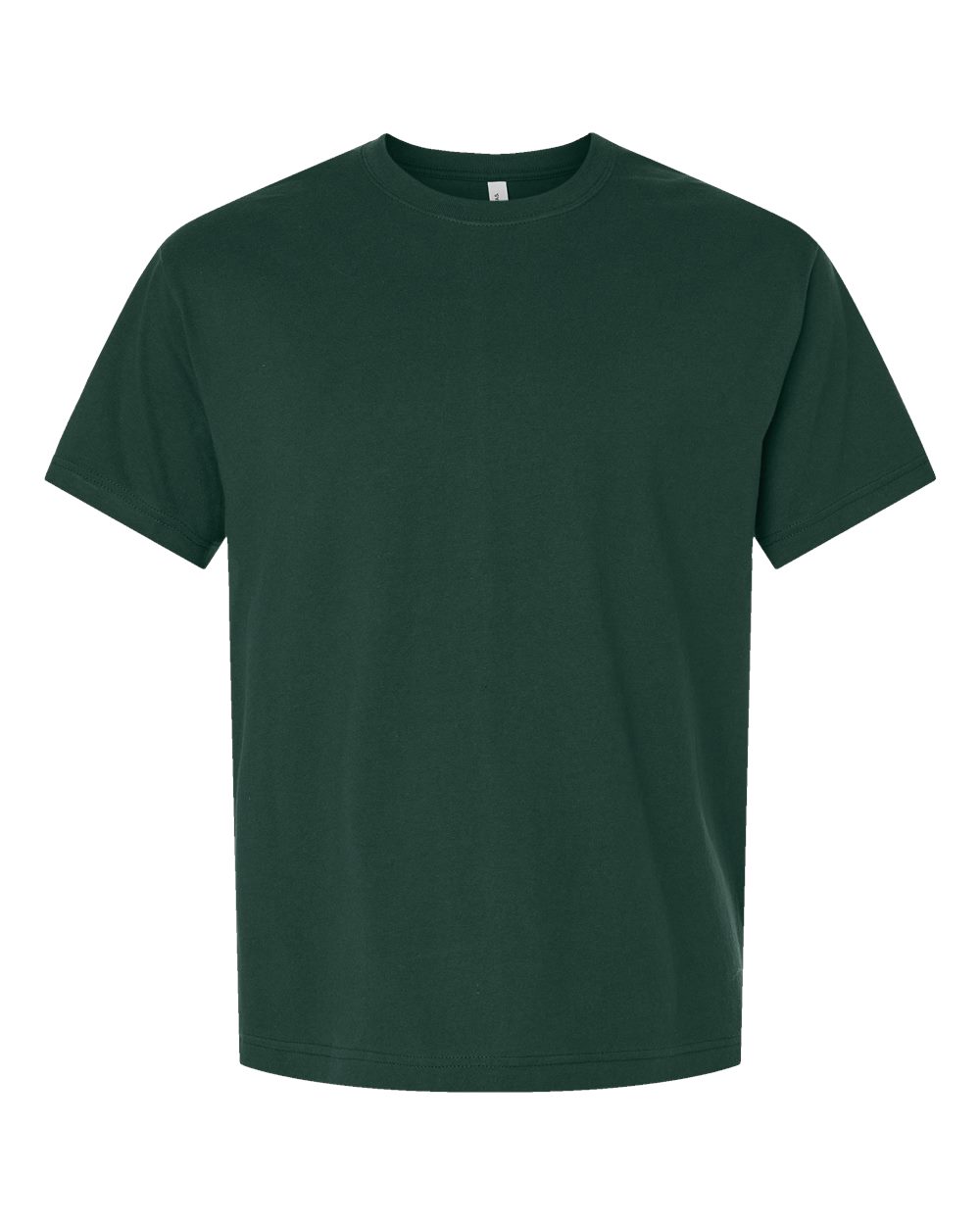 Front View of Forest 6 oz. Heavyweight Tee - 3010