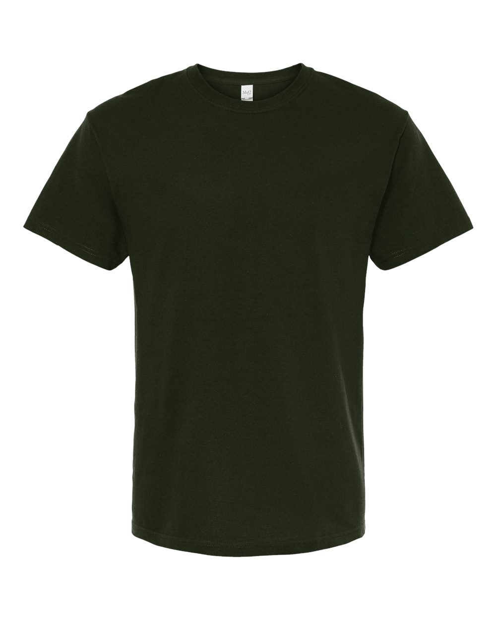 Front View of Forest Green Gold Soft Touch T-Shirt - 4800