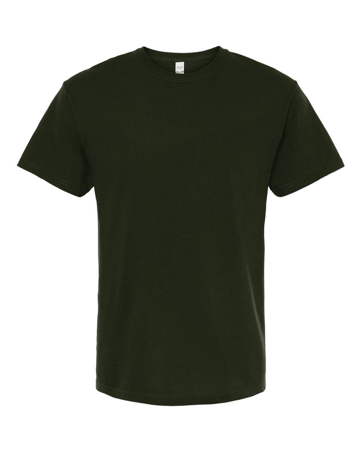 Front View of Forest Green Gold Soft Touch T-Shirt - 4800