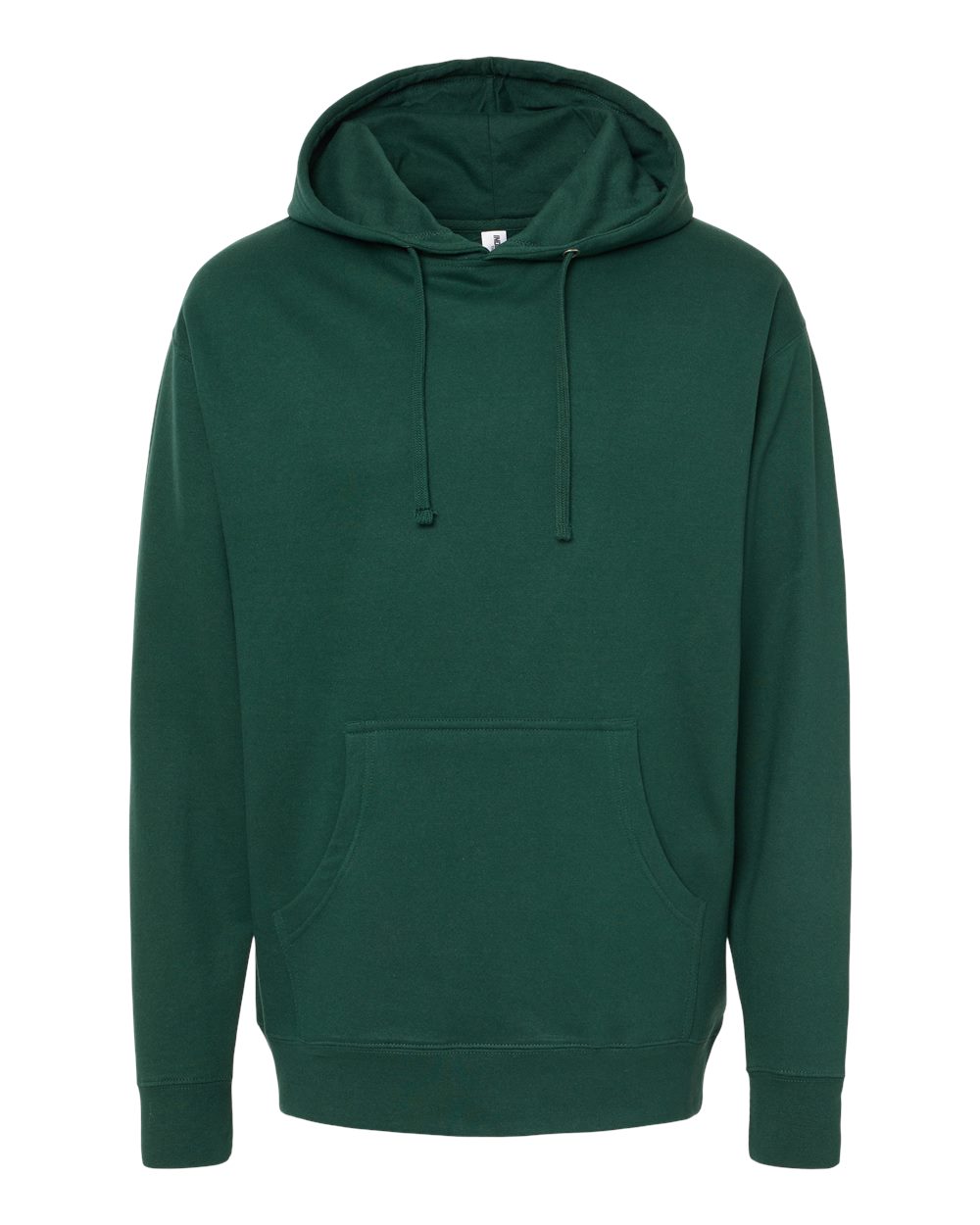 Front View of Forest Green Midweight Hooded Sweatshirt - SS4500