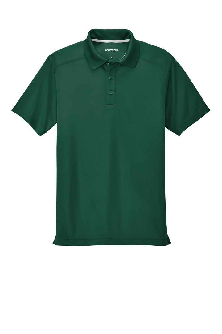 Front View of Forest Green Sport-Tek PosiCharge Micro-Mesh Polo. ST680