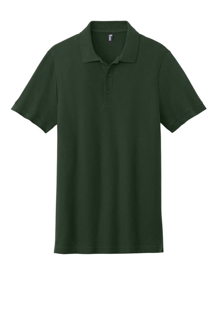 Front View of ForestGrn Gildan Hammer Pique Polo 85800