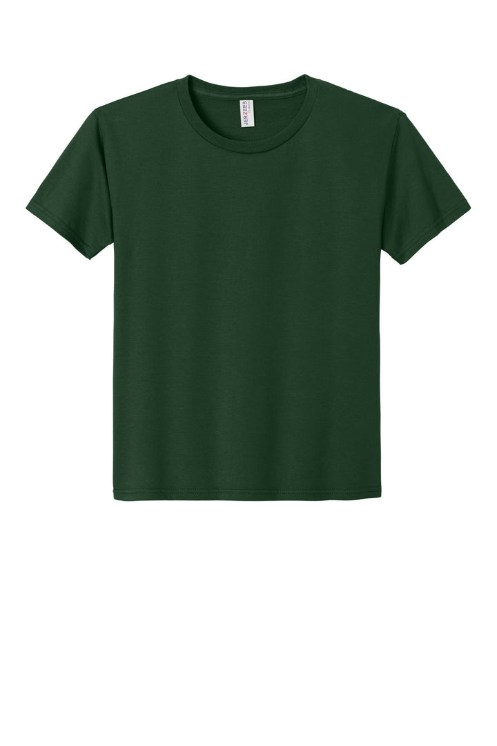 Front View of ForestGrn Jerzees Classics Youth Cotton T-Shirt 363Y