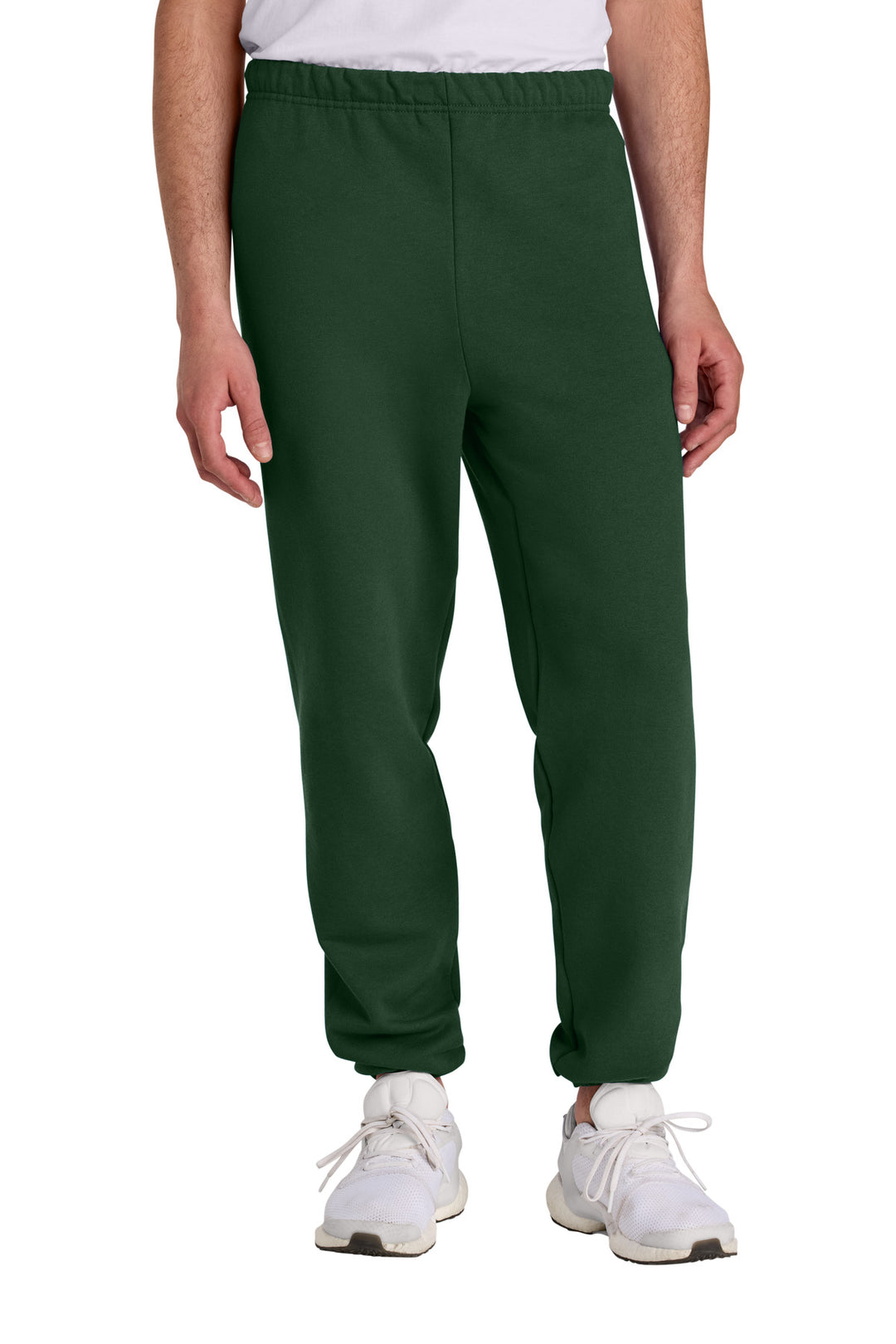Front View of ForestGrn Jerzees - NuBlend Sweatpant. 973M