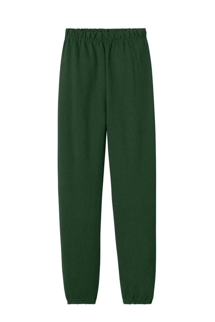 Front View of ForestGrn Jerzees Youth NuBlend Sweatpant 973B